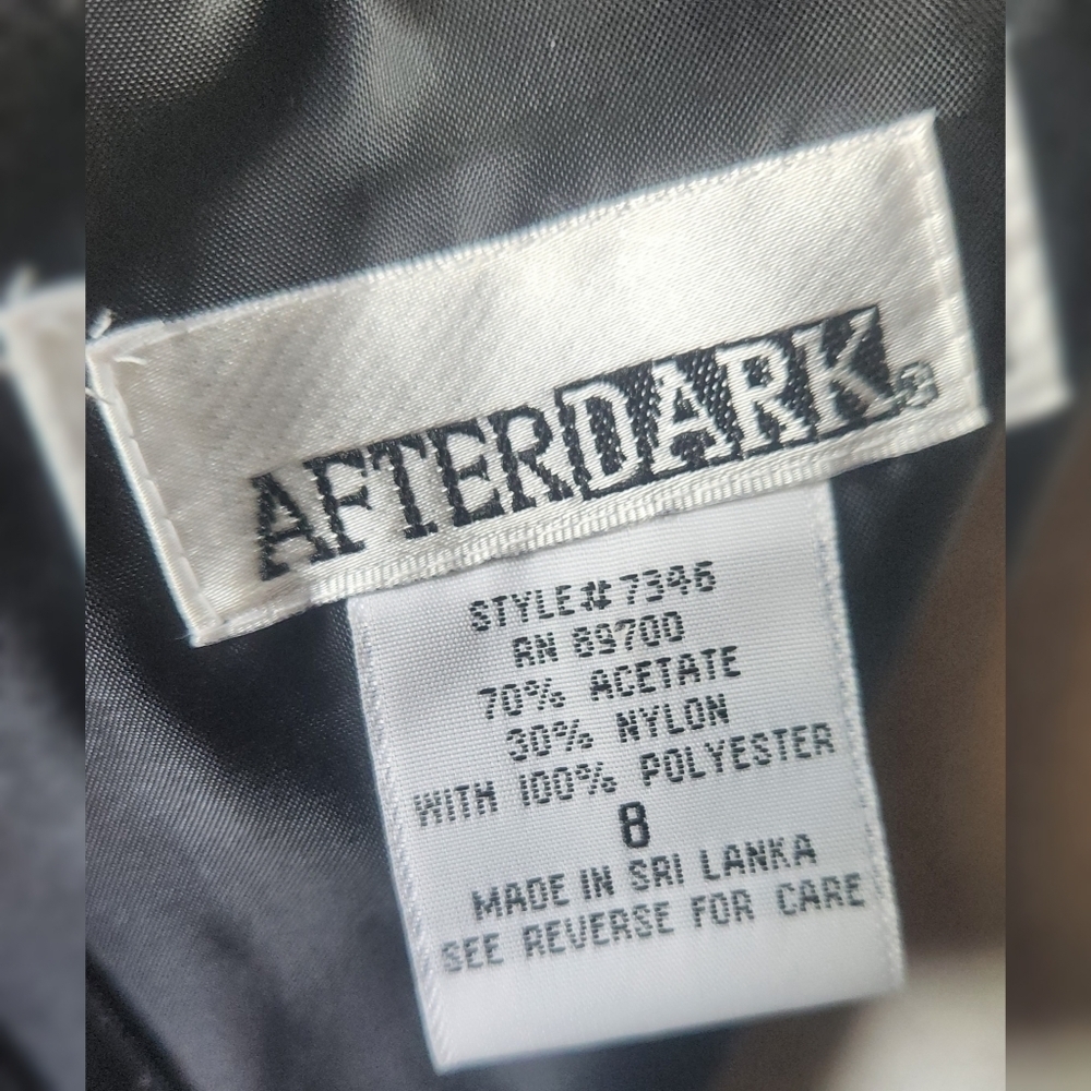After Dark Dress With Shawl Size 8 - Picture 6 of 6